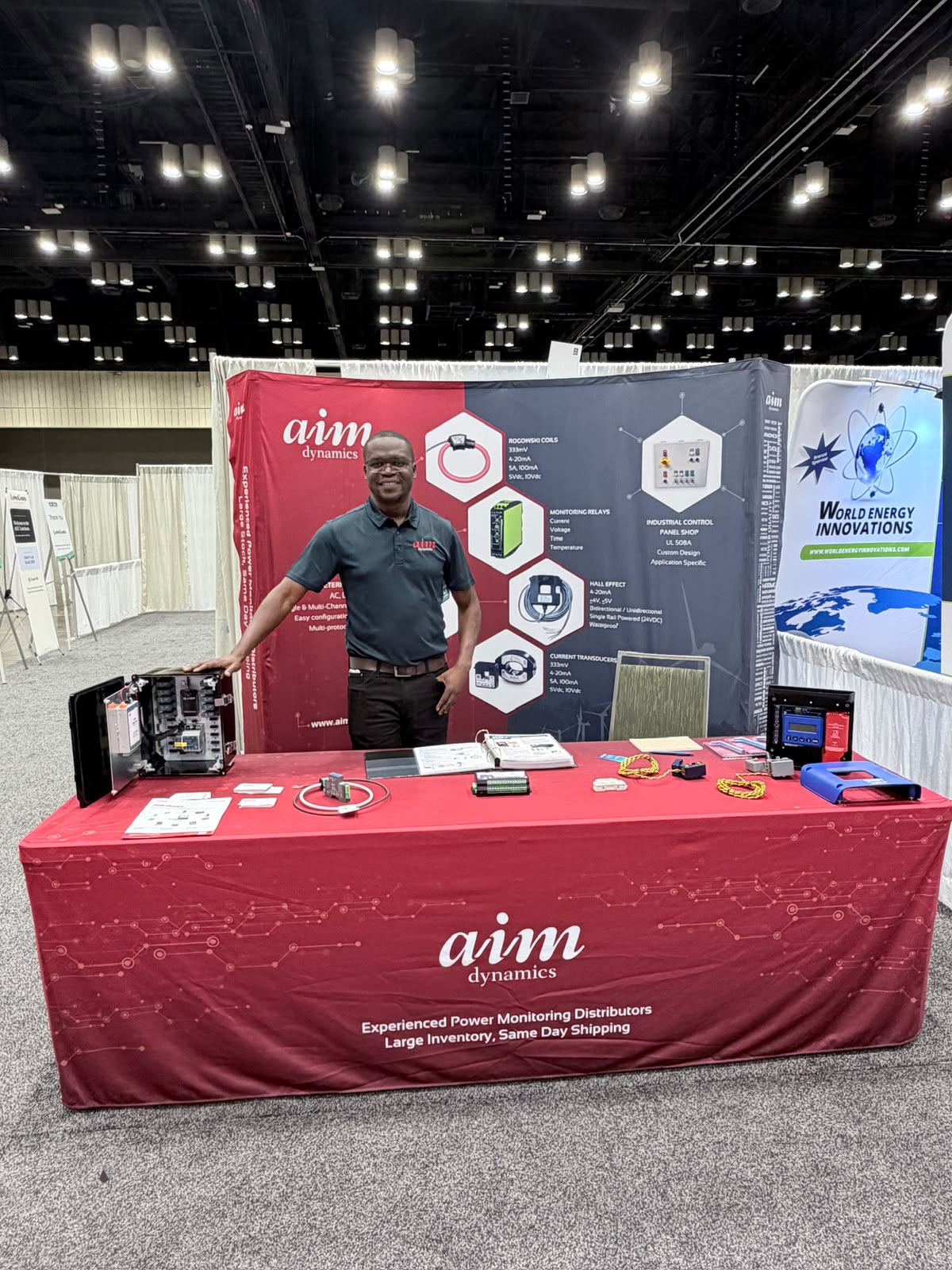 AIM Dynamics expo booth